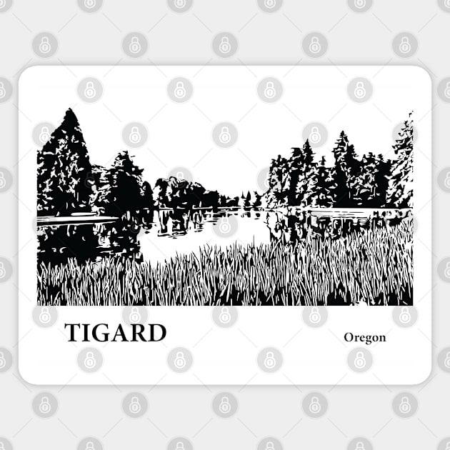 Tigard Oregon Magnet by Lakeric